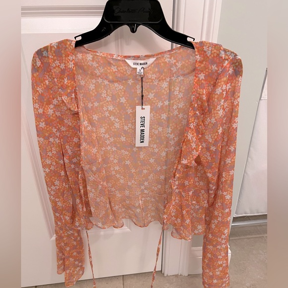Steve Madden Floral Blouse - Picture 9 of 11